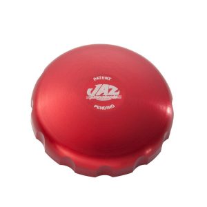 2-5/8 Billet Twist Fuel Cap - Red Anodized JAZ340-452-06