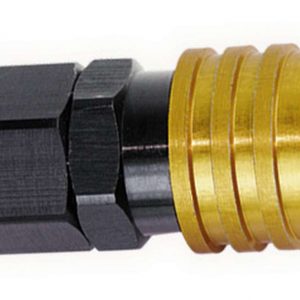 Q/R 1/8npt Female Str Socket Valved Gold/Black JFT21702