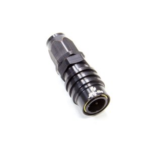 Q/R #6 Straight Hose End Black JFT31606J