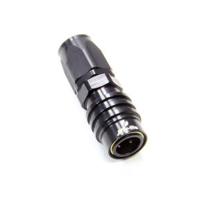 Q/R #8 Str Hose End Black JFT31608J