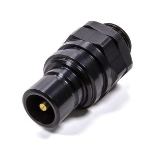 Q/R #8 Male O-Ring Boss Plug Valved Black JFT52108