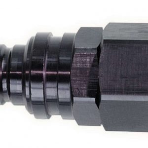 Q/R Female 1/2 NPT Plug Valved Black JFT52708