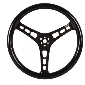 Steering Wheel 13in Alum Dished Rubber Coated JOE13513-CB