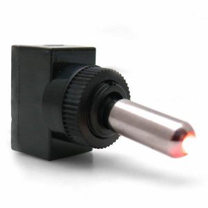 Aluminum Tip LED Toggle Red KICKICSW25R
