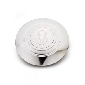 Horn Cover Assembly Dome d V8 Logo Polished LEC3455