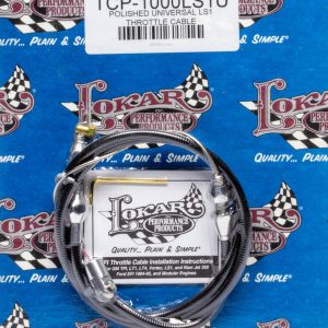 Polished Universal Throt tle Cable LS Engine LOKTCP-1000LS1U