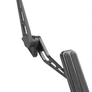 Blk XL Billet Aluminum Throttle Pedal w/Rubber LOKXBFG-6012