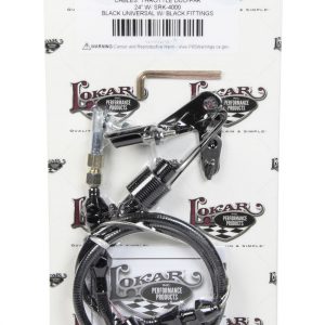 Duo-Pak Univ. Throttle Cable w/Brackets Black LOKXDP-1000U