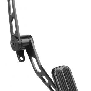 Blk Steel Spring-Loaded Throttle Pedal w/Rubber LOKXSG-6007