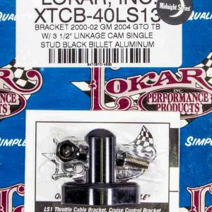 LS1 Throttle Cable Bracket Black LOKXTCB-40LS13