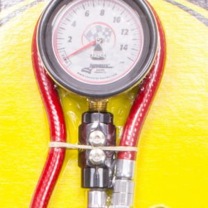 Tire Gauge 0-15PSI 2.5in GID Dual Bleed Deluxe LON52-52033
