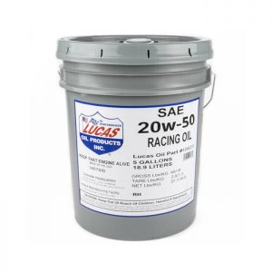 SAE 20W-50 Racing Motor Oil 5 Gallon Pail LUC10623