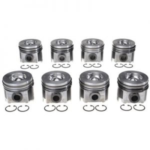 Piston Set w/Rings Ford 6.0L Diesel 8pk M772243503WR020