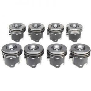 Piston Set w/Rings Ford 6.0L Diesel 8pk M772243503WR040