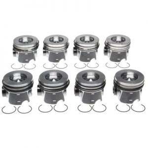 Piston Set w/Rings Ford 6.4L Diesel 8pk M772243666WR075MM