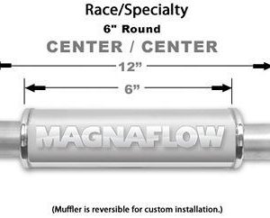 Stainless Muffler 3in Center In/Out MAG14159