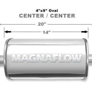 Stainless Muffler 2.5in Center In/Out MAG14316