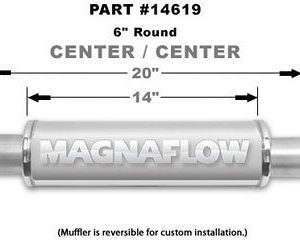 Stainless Bullet Muffler 3in In/Out MAG14619