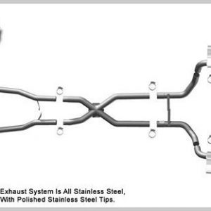 68-73 Corvette 5.7L Cat Back Exhaust Kit MAG16842