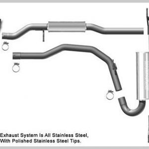 07-14 Ford Edge 2.0/3.5L Cat Back Exhaust Kit MAG16871