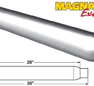 Glass Pack Muffler 2.5in Aluminized Large MAG18146