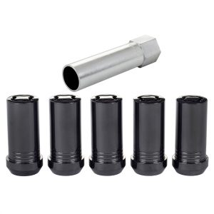 Wheel Locks 5Pcs. 97-21 Jeep JK/TJ 1/2-20 Black MCG25540BK