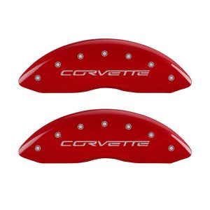 08-13 Corvette Caliper Covers Red MGP13083SCV6RD