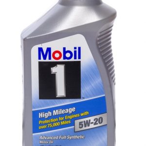 5w20 High Mileage Oil Case 6x1 Qt Bottles MOB120455