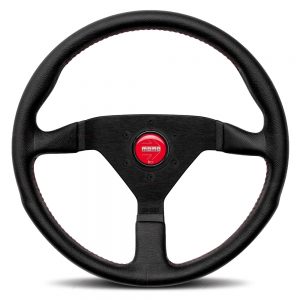 Monte Carlo 320 Steering Leather Red Stich MOMMCL32BK3B