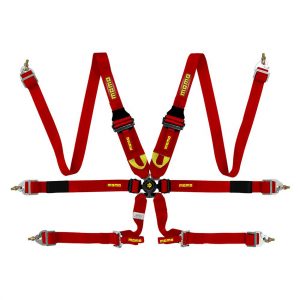 Corsa Harness 6 Point 3x3x2 Red Clip in Cam MOMMO1255120001