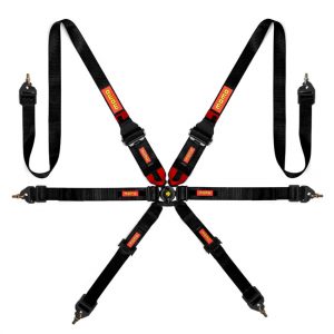 Corsa Harness 6 Point 3x3x2 Black Clip in Cam MOMMO1255120002