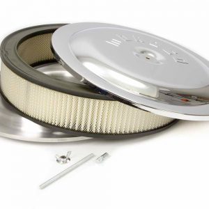 14x3 Air Cleaner Kit w/Raised Bottom Chrome MOR65913