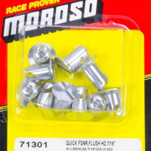 Alum. Quick Fasteners- Flush Head-7/16in x .5in MOR71301