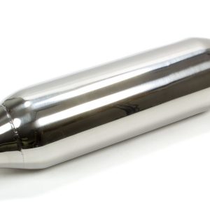 S/S Spiral Flow Muffler - 2.5in Polished MOR94054