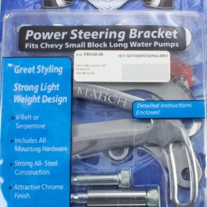 Power Steering Bracket SBC Chrome MPPP80160-06