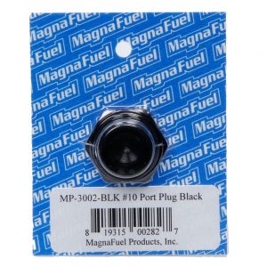 #10 Straight Port Plug Black MRFMP-3002-BLK