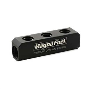3-Port Fuel Log for Holley 12-803 Regulators MRFMP-7610-03-BLK
