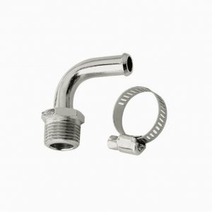 3/8in NPT 90deg Chrome Hose Fitting To 3/8in Ho MRG2970G