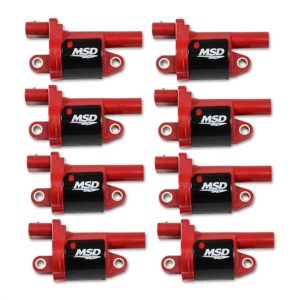Coil Red Round GM V8 2014-Up 8pk MSD82688