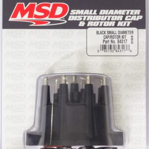 Distributor Cap & Rotor Kit Small Diameter Black MSD84317