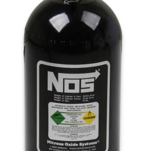 NOS Bottle 10lb w/Super Hi-Flo Valve - Black NOS14745B
