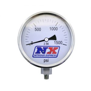 Nitrous Pressure Gauge 4in Dia High Accuracy NXS15540