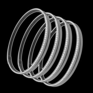 LED Illuminated Wheel Rings White ORA4215-001
