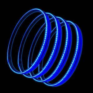 LED Illuminated Wheel Rings Blue ORA4215-002