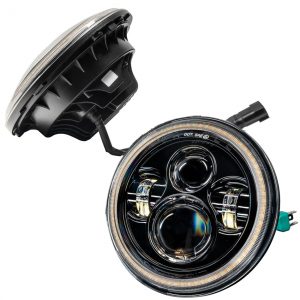 07-18 Jeep JK LED Headli ghts w/Halo ORA5769-123