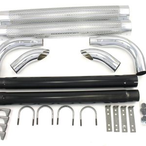 Chrome Side Pipes - 50in PEPH1050