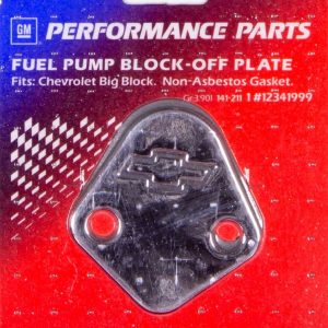 BBC Bowtie Fuel Pump Block Off Plate PFM141-211