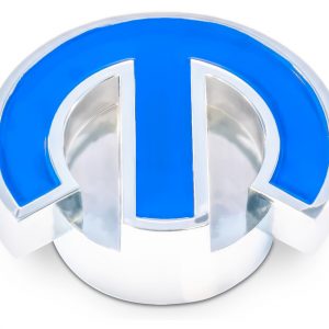 Mopar Deluxe Air Cleaner Nut Chrome w/Blue Emblem PFM440-337