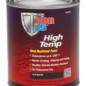 High Temperature Flat Bl ack Paint Quart POR44104