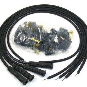 8MM Spark Plug Wire Set 4-Cyl 180 Deg Black PRT804280